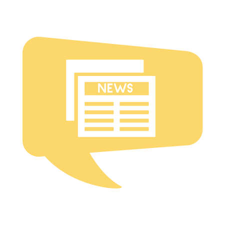 news paper flat style icon vector illustration designのイラスト素材