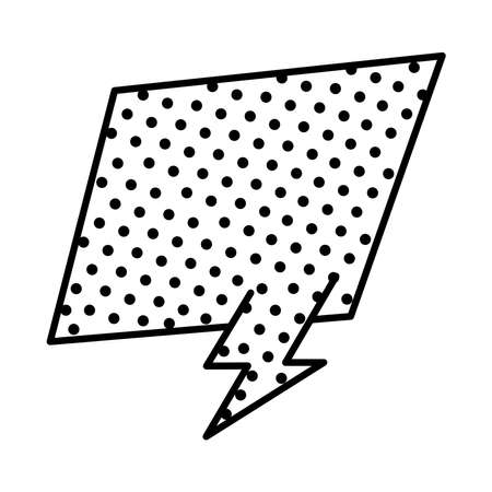 speech bubble expression pop art line style vector illustration designのイラスト素材