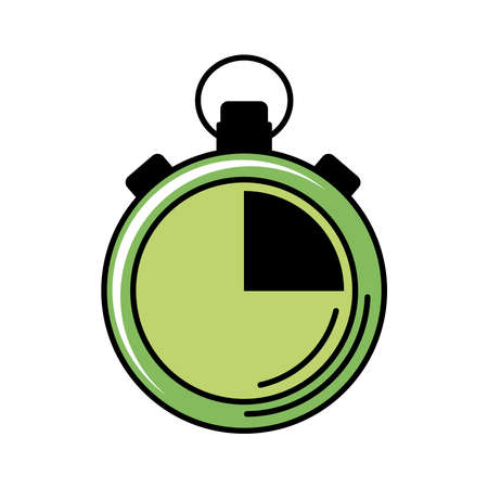 chronometer timer line and fill style icon vector illustration designのイラスト素材