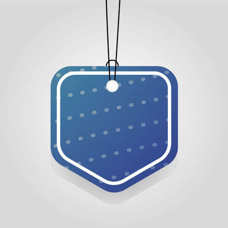 comercial tag with blue vibrant color vector illustration designのイラスト素材