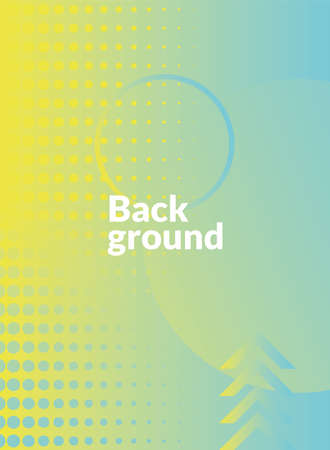 waves and forms green background vector illustration designのイラスト素材