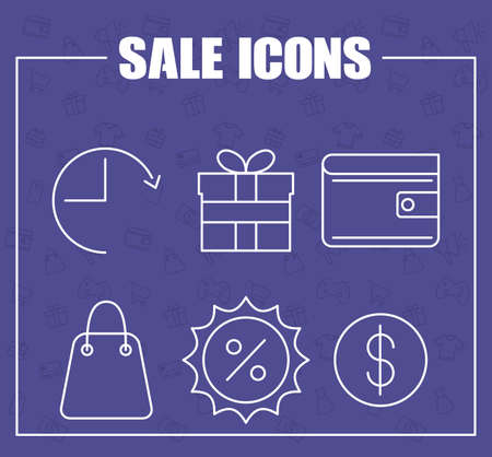 bundle of commercial sales set icons vector illustration designのイラスト素材