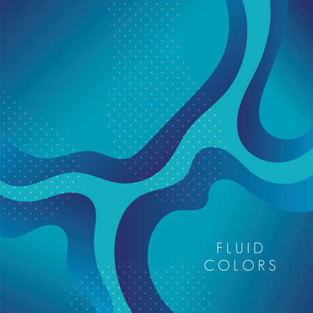 blue paint fluid colors background vector illustration designのイラスト素材