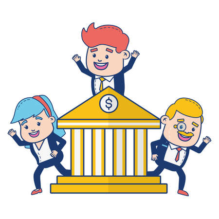 people and bank money online payment vector illustrationのイラスト素材