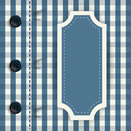 male shirt with frame design, Fathers day celebration and love theme Vector illustration