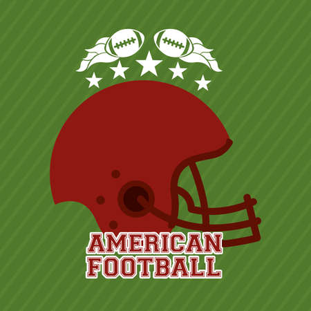 american football sport poster with helmet vector illustration designのイラスト素材