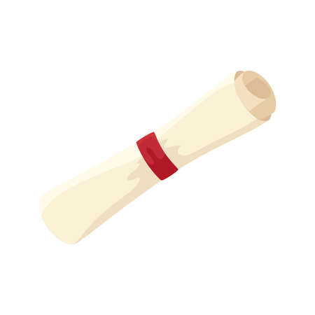 roll white paper design, Data archive and information theme Vector illustrationのイラスト素材