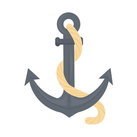 Anchor design Sea nautical ocean navigation travel underwater water and marine theme Vector...