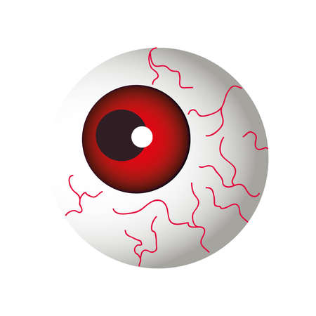 Halloween eye cartoon design, Holiday and scary theme Vector illustrationのイラスト素材