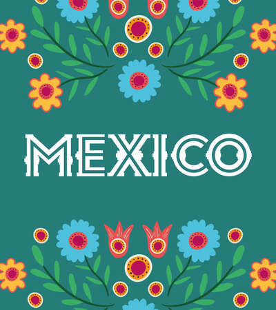 dia de los muertos card with floral decoration vector illustration designのイラスト素材