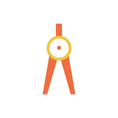 compass school accessory isolated icon vector illustration designのイラスト素材