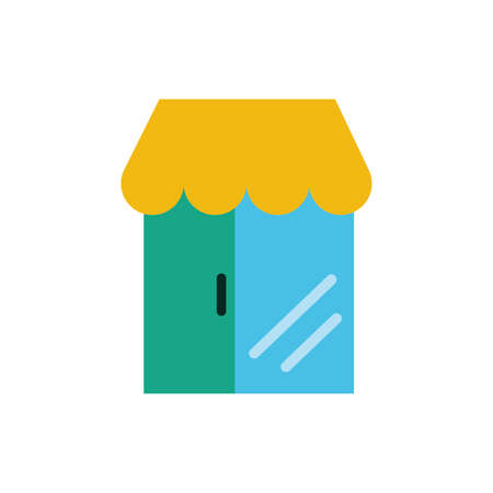 store building facade isolated icon vector illustration designのイラスト素材