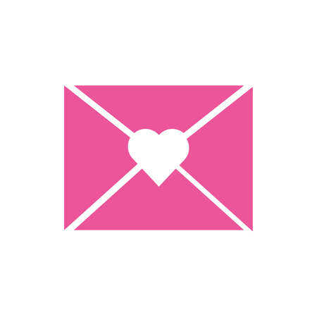 happy valentines day heart icon vector illustration designのイラスト素材