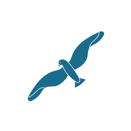gull sea life animal isolated icon vector illustration designのイラスト素材