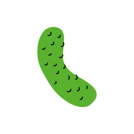 fresh cucumber vegetable healthy isolated icon vector illustration designのイラスト素材