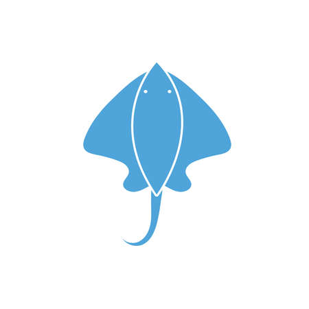 Stingray sea life animal isolated icon vector illustration designのイラスト素材