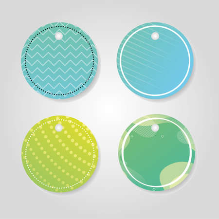 commercial tags with vibrant colors vector illustration designのイラスト素材