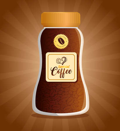 branding mockup coffee, restaurant, corporate identity mockup, special coffee bottle illustration designのイラスト素材