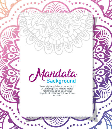 background luxury mandala, vintage luxury mandala, ornamental decoration vector illustration designのイラスト素材
