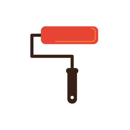 paint roller tool isolated flat style vector illustration designのイラスト素材