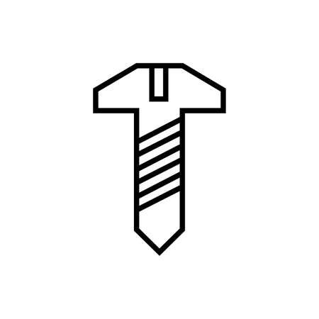 screw mechanic tool isolated line style vector illustration designのイラスト素材