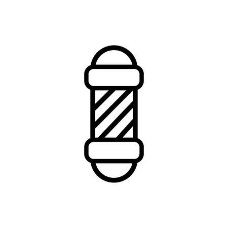 barber label spiral line style icon vector illustration designのイラスト素材