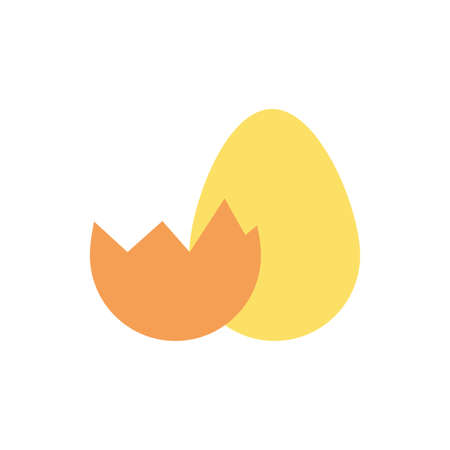 spring egg painted isolated icon vector illustration designのイラスト素材