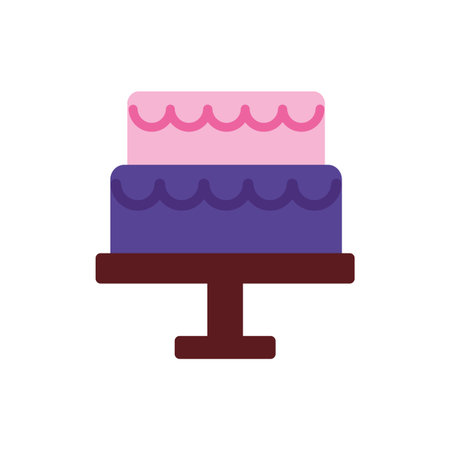 Sweet cake icon design, dessert food delicious sugar snack and tasty theme Vector illustration