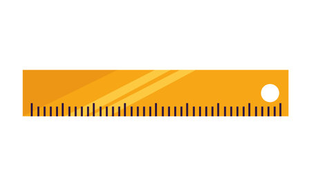 ruler school on white background vector illustrationのイラスト素材