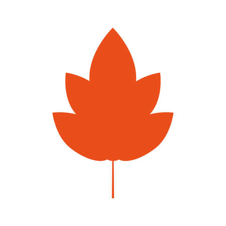 autumn leaf seasonal isolated icon vector illustration designのイラスト素材