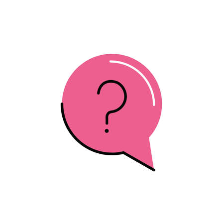 speech bubble with ask symbol vector illustration designのイラスト素材