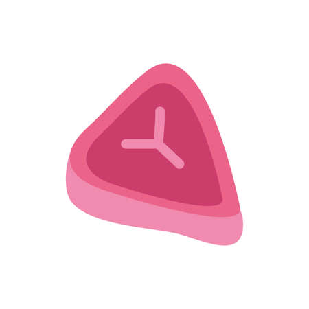 meat steak cut bbq isolated icon vector illustration designのイラスト素材