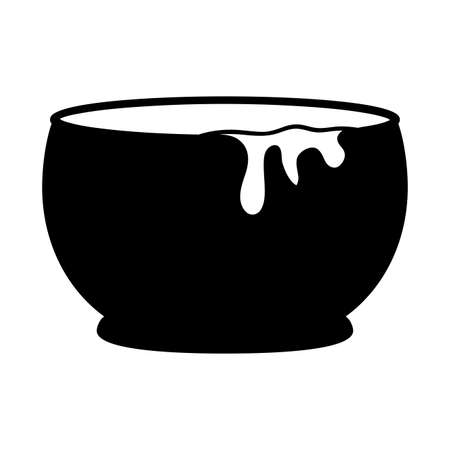 witch cauldron pot isolated icon vector illustration designのイラスト素材