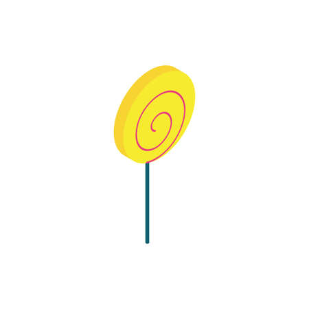 sweet lollipop candy isolated icon vector illustration designのイラスト素材