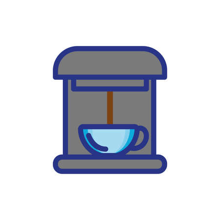 coffee dispenser machine drink isolated icon vector illustration designのイラスト素材