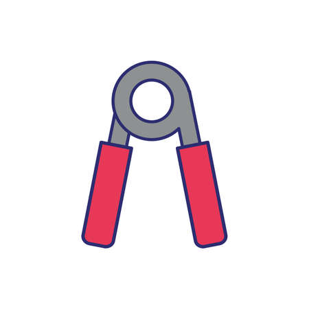 hand grip gym accessory icon vector illustration designのイラスト素材