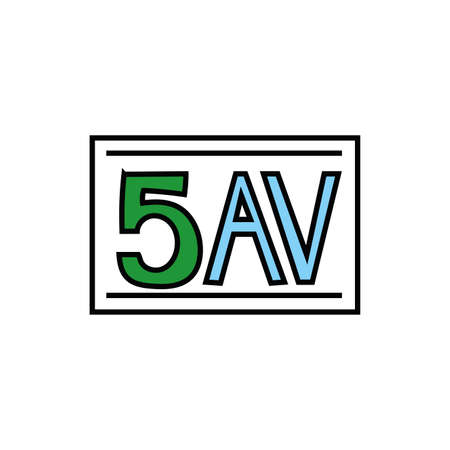new york 5 av signal fill style icon vector illustration designのイラスト素材