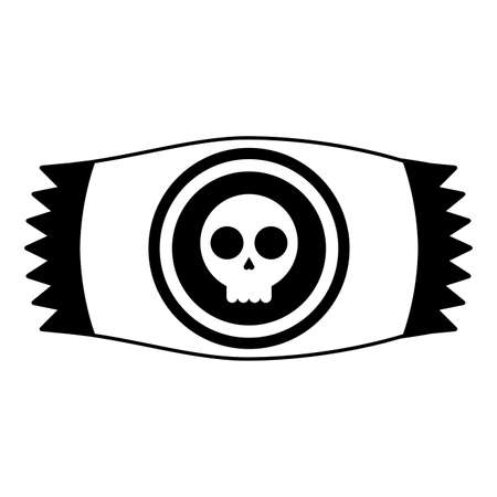halloween sweet candy isolated icon vector illustration designのイラスト素材