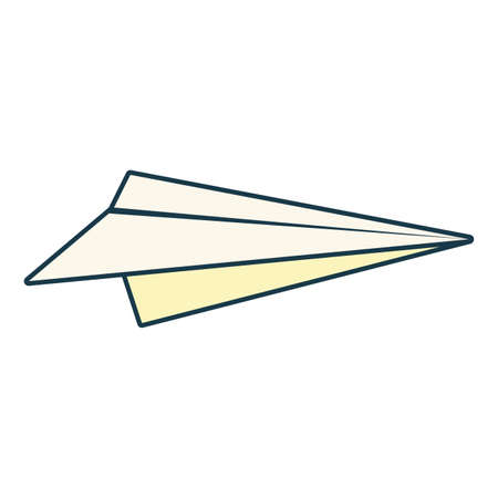 paper plane creativity icon on white backgroundのイラスト素材