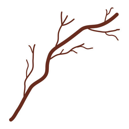 autumn branch dry seasonal isolated icon vector illustration designのイラスト素材