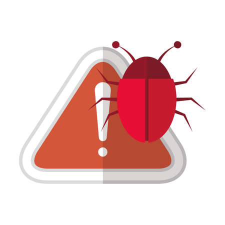 Alarm design, Security system warning protection danger web and alert theme Vector illustrationのイラスト素材