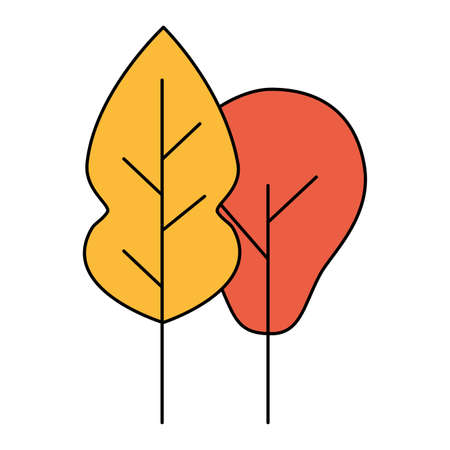 Trees design, Nature plant summer season environment natural and abstract theme Vector illustrationのイラスト素材