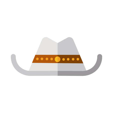hat cowboy american flat detailed style vector illustration designのイラスト素材