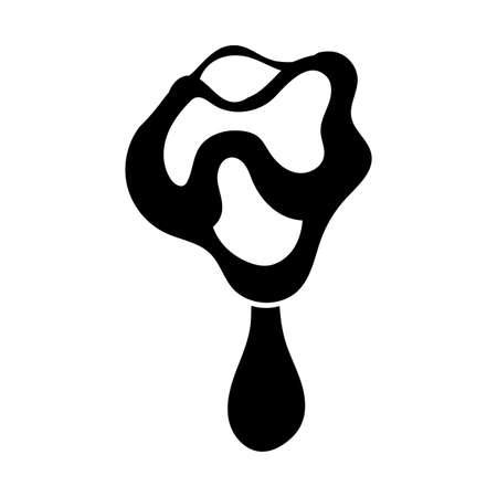 fungus plant clitocybe inversa vsilhouette style icon vector illustration designのイラスト素材