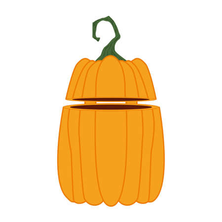 halloween pumpkin pot seasonal icon vector illustration designのイラスト素材