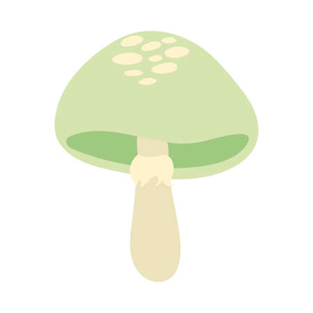 fungus plant hand draw style icon vector illustration designのイラスト素材