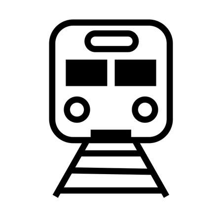 subway transport line style icon vector illustration designのイラスト素材