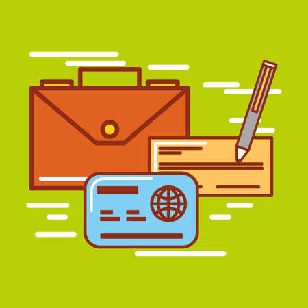 Money icon design, Financial item commerce market payment invest buy and economy theme Vector illustrationのイラスト素材