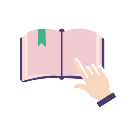 text book school supply flat style vector illustration designのイラスト素材