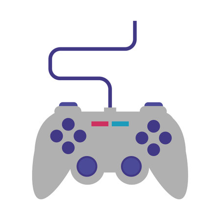 video game control flat style icon vector illustration design